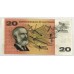 AUSTRALIA 1966 . TWENTY 20 DOLLARS BANKNOTE . COOMBS/WILSON